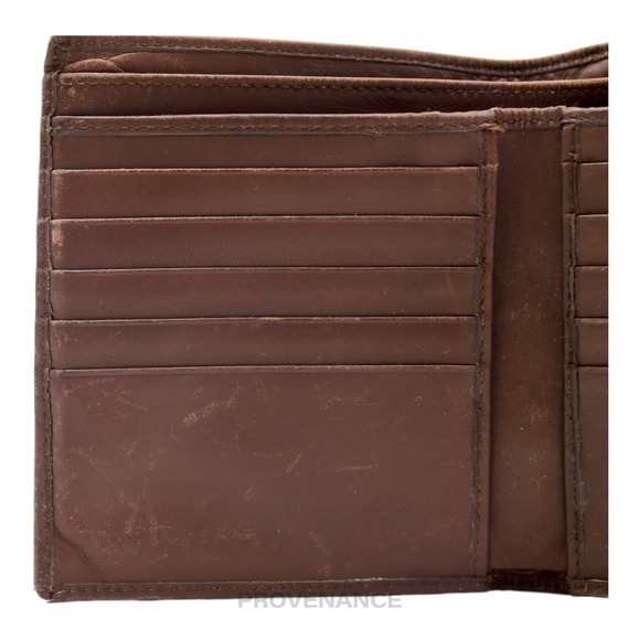 🔴 Gucci Trifold Wallet - GG Canvas Brown - Picture 8 of 11